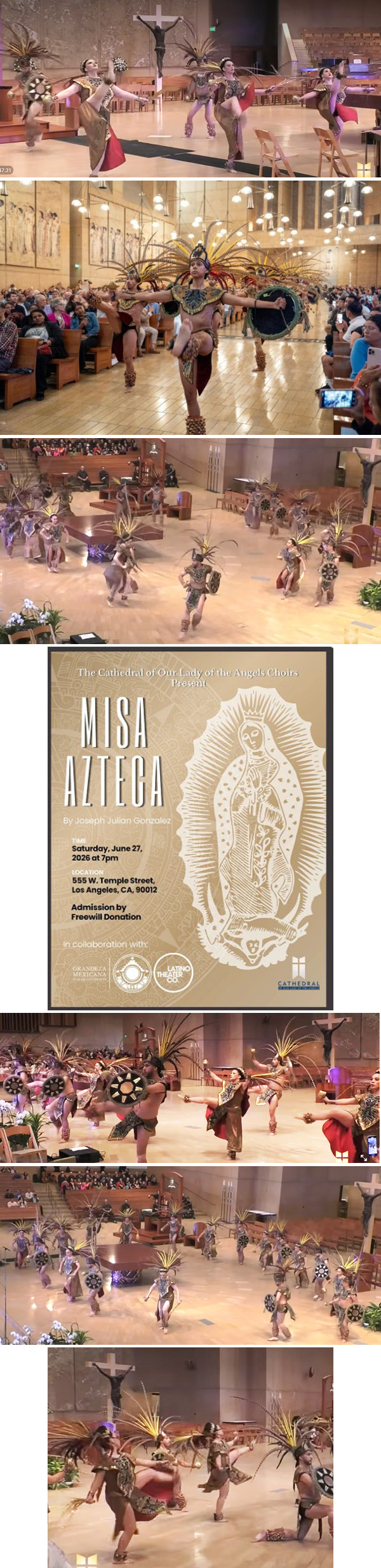 Misa Azteca in LA Cathedral 2